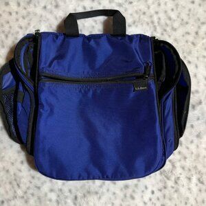 L.L.Bean Blue Hanging Toiletry Bag Travel Organizer Cosmetic Bag Camping